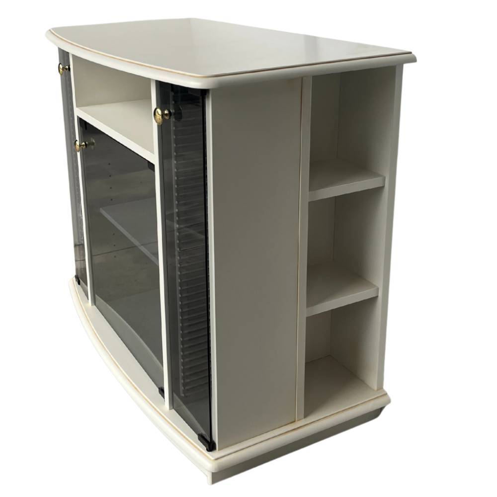 Fernsehschrank Glacita mit CD Aufbewahrung und Glastüren