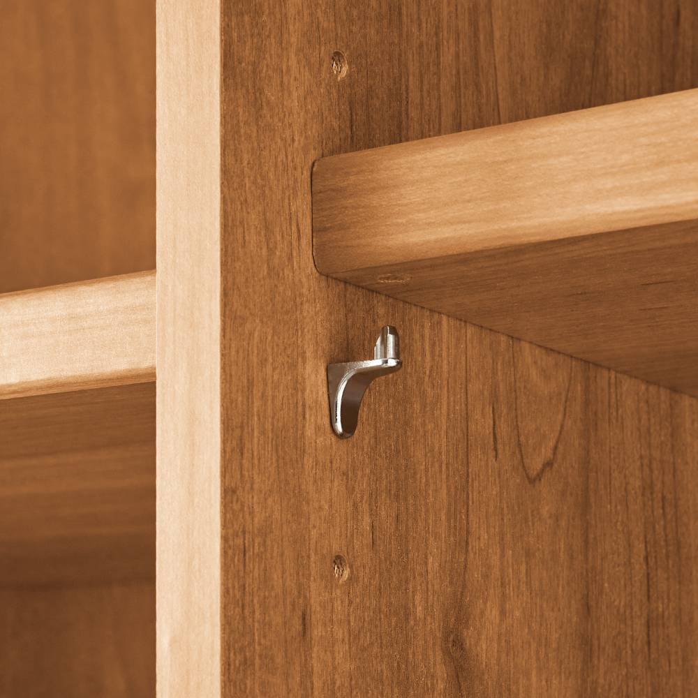 Drehtürenkleiderschrank Durac in Eiche Bianco und Weiß