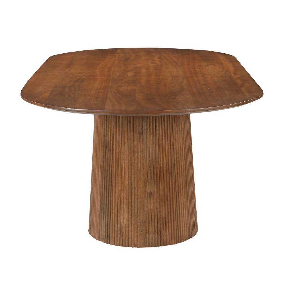 Küchen Tisch Bertylan in ovaler Form 230 cm breit