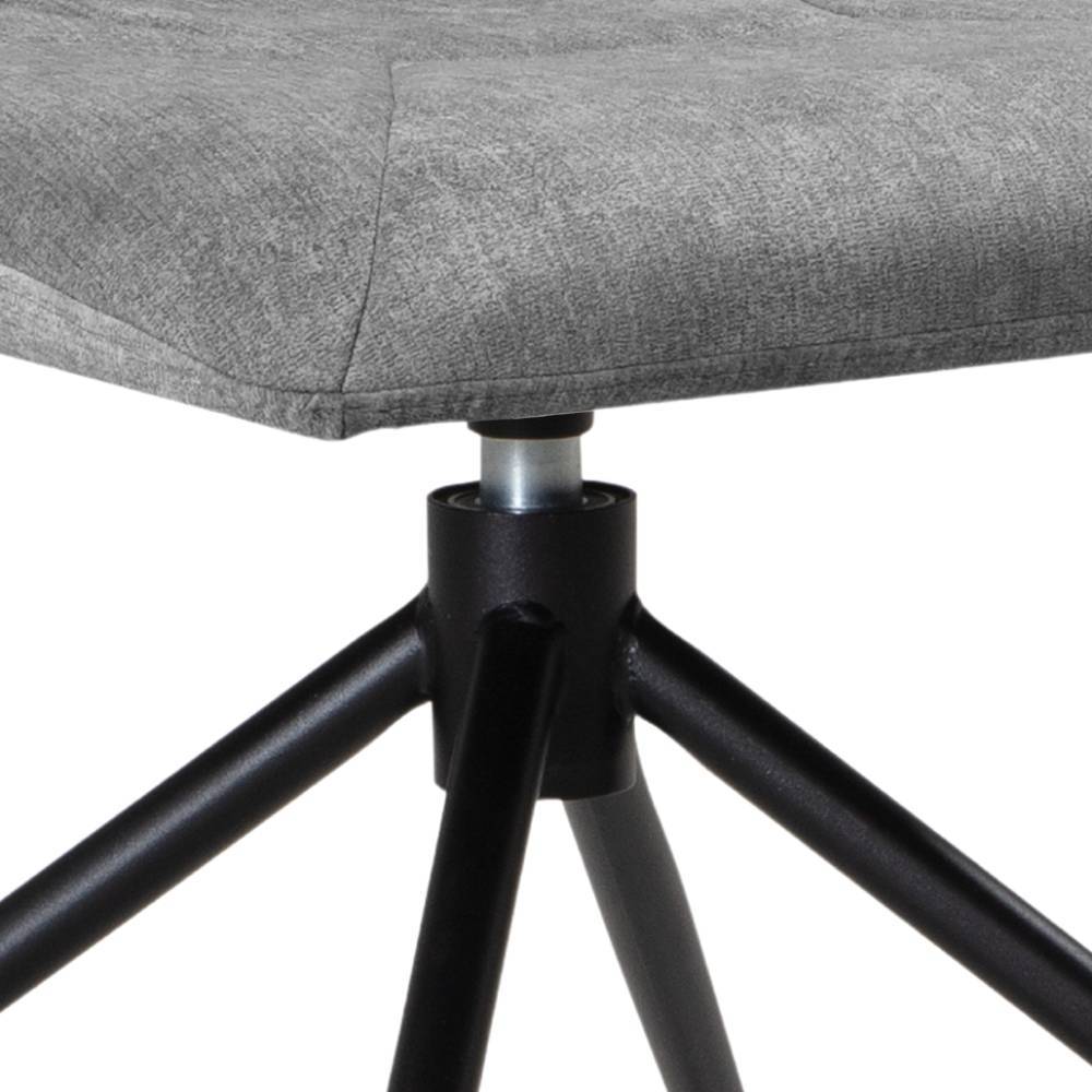 Esstisch Stühle Cementa um 360 Grad drehbar mit Gestell aus Metall (2er Set)