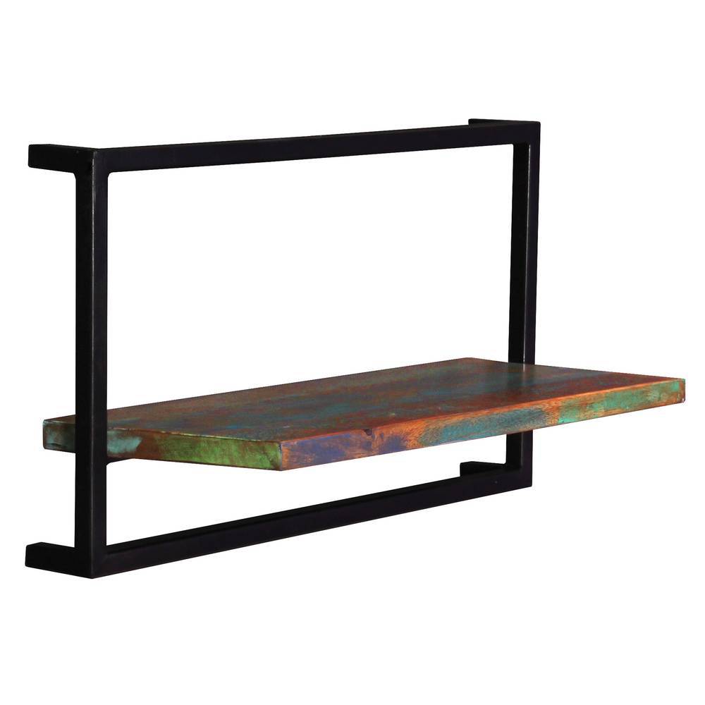 Wandboards Vucotto aus Recyclingholz und Metall (dreiteilig)