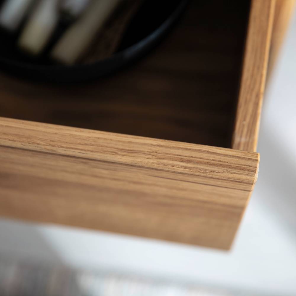 Esszimmersideboard modern Belafoma aus Eiche Massivholz mit sechs Schubladen