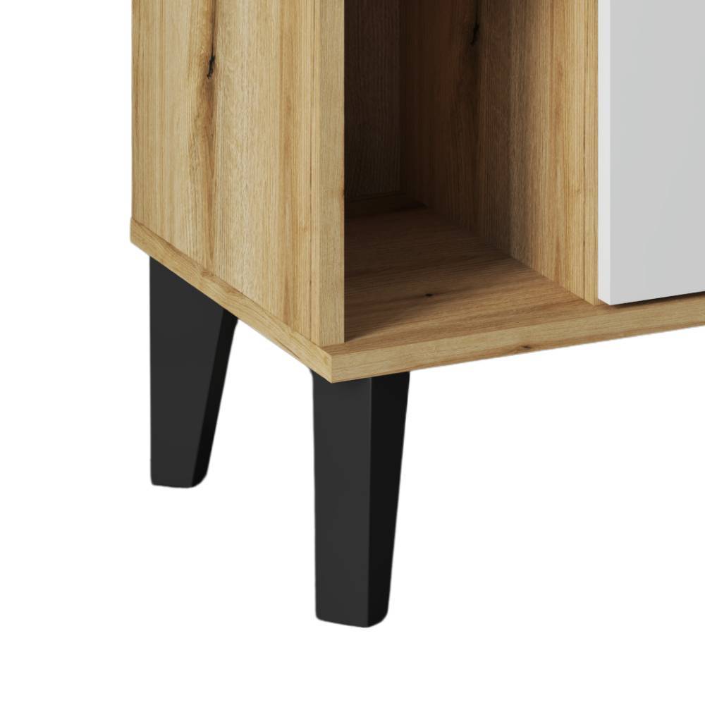 Beistellschrank Bad Zyret mit drei offenen Fächern 90 cm hoch