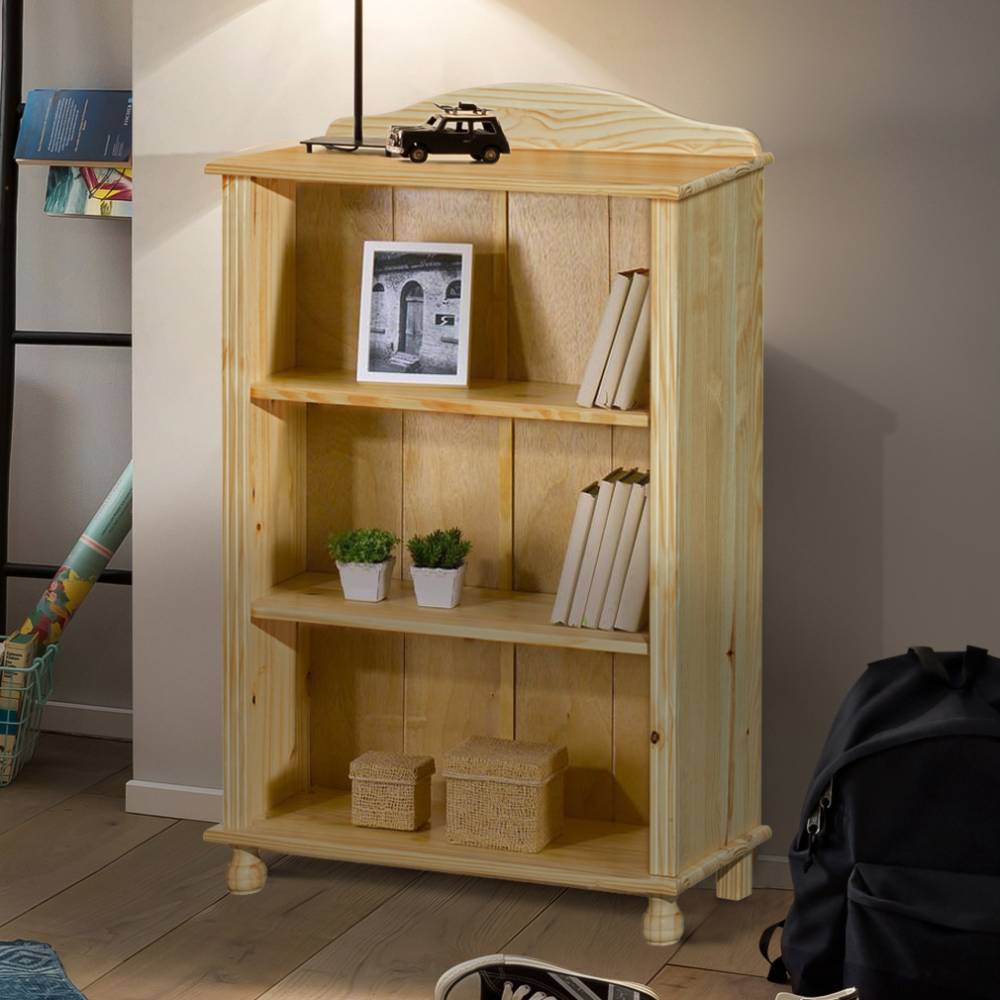 Bücherregal Abacho aus Kiefer Massivholz im Landhausstil