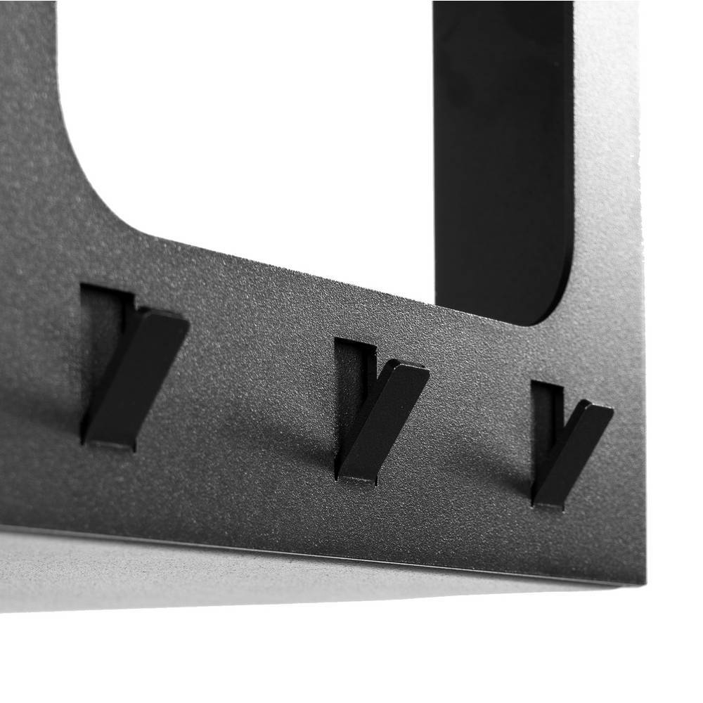Wandgarderobe Adelio aus Stahl mit Hutablage aus Metall
