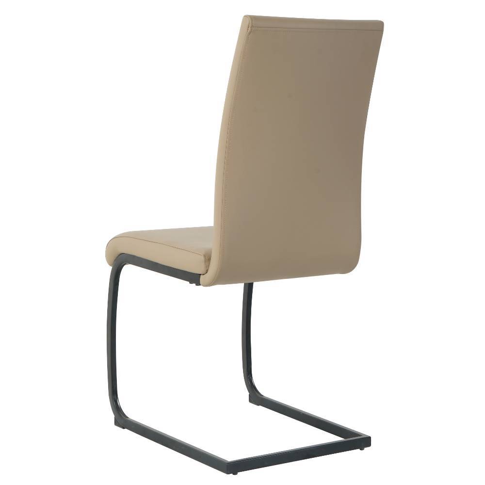 Freischwinger Leonhard mit Gestell aus Metall in Taupe (2er Set)