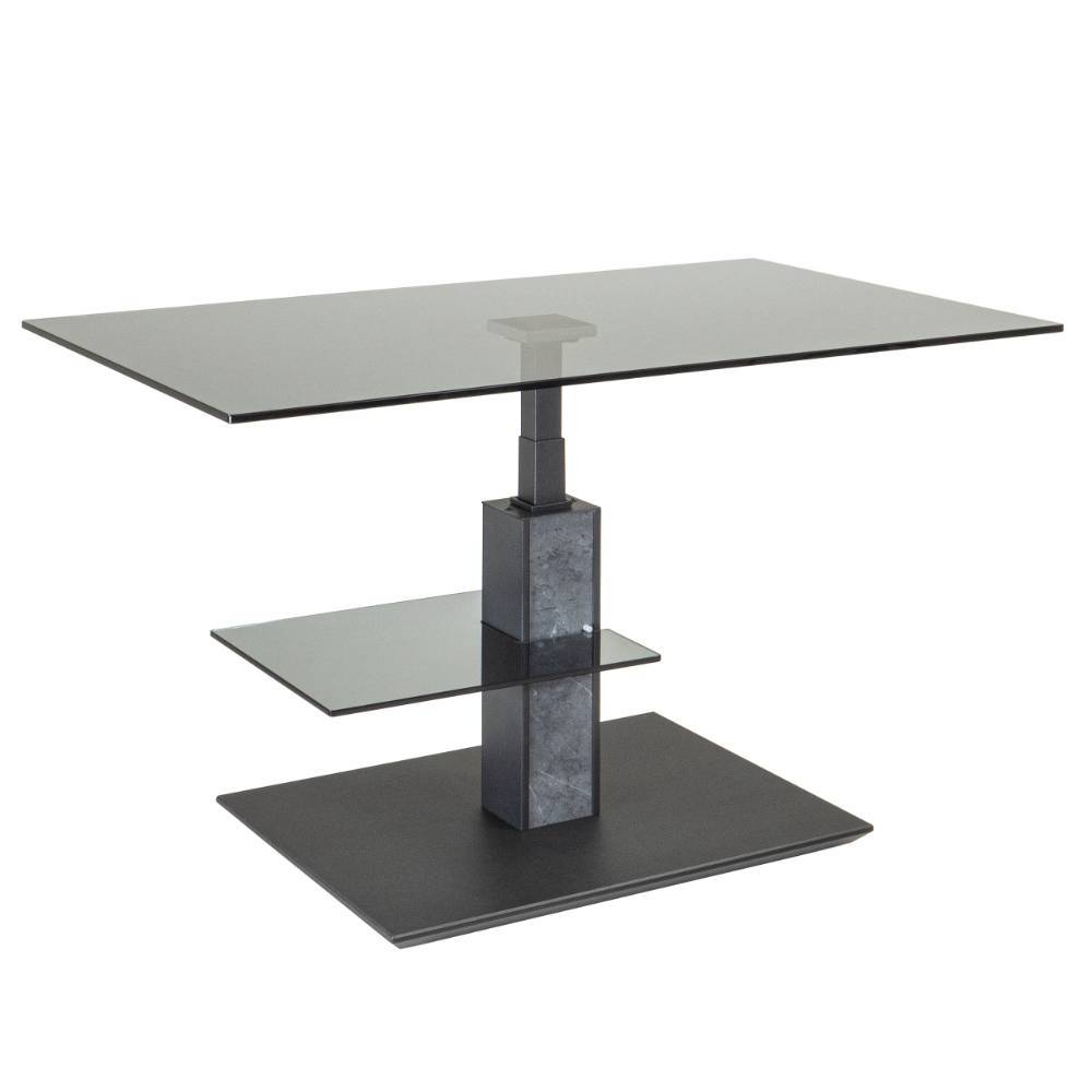 Wohnzimmertisch Annina in Grau mit Parsolglas Platte