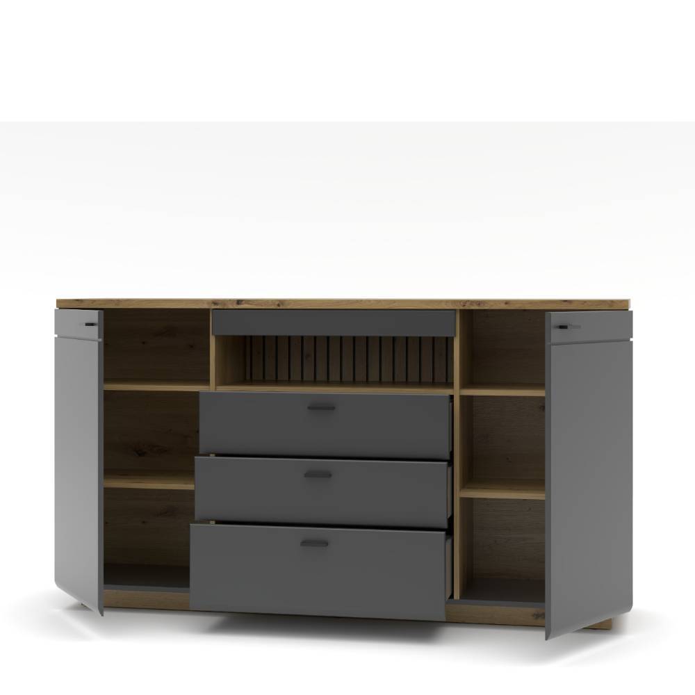 Sideboard Yarisis mit drei Schubladen 175 cm breit