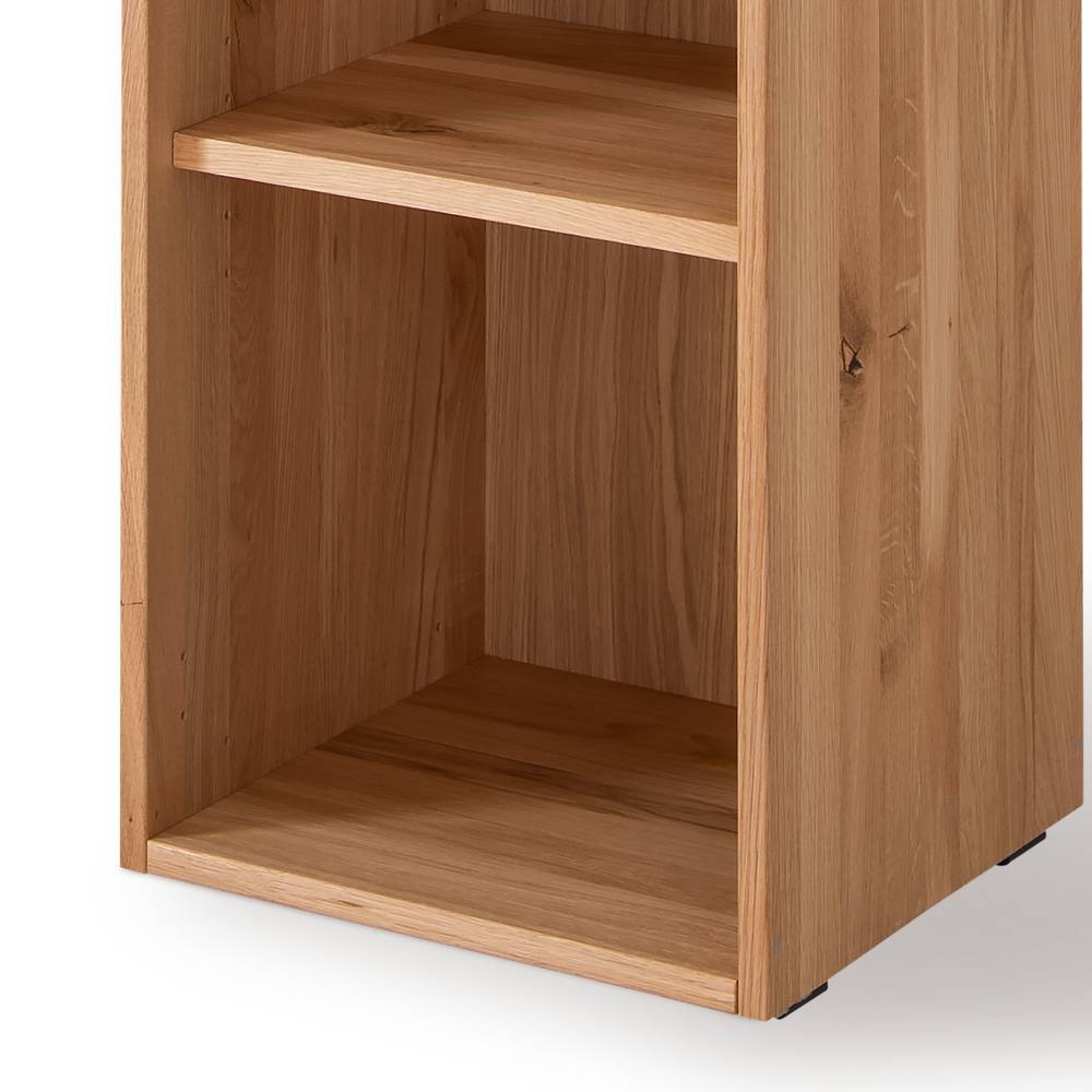 Eiche Massivholz Aktenregal Samluca 194 cm hoch 40 cm breit