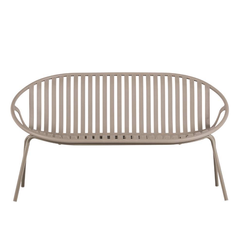 Garten Sitzbank Choreti aus Kunststoff & Metall in modernem Design
