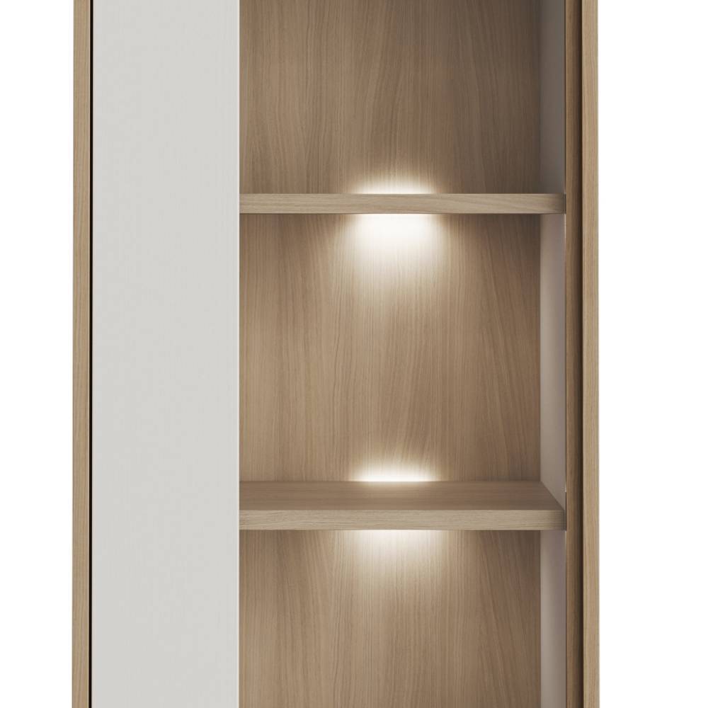 Wohnzimmer Anbauwand Labrassa im Skandi Design 251 cm breit (dreiteilig)