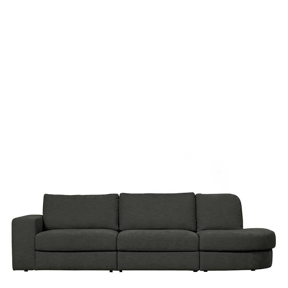 Modulares Sofa modern Trois in Anthrazit mit drei Sitzplätzen