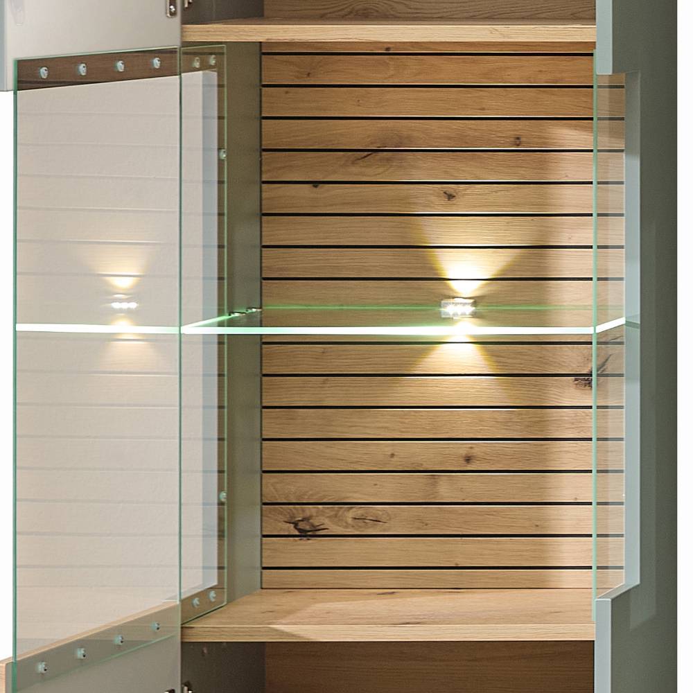 Stauraumvitrine Ilitalcon mit LED Beleuchtung in modernem Design