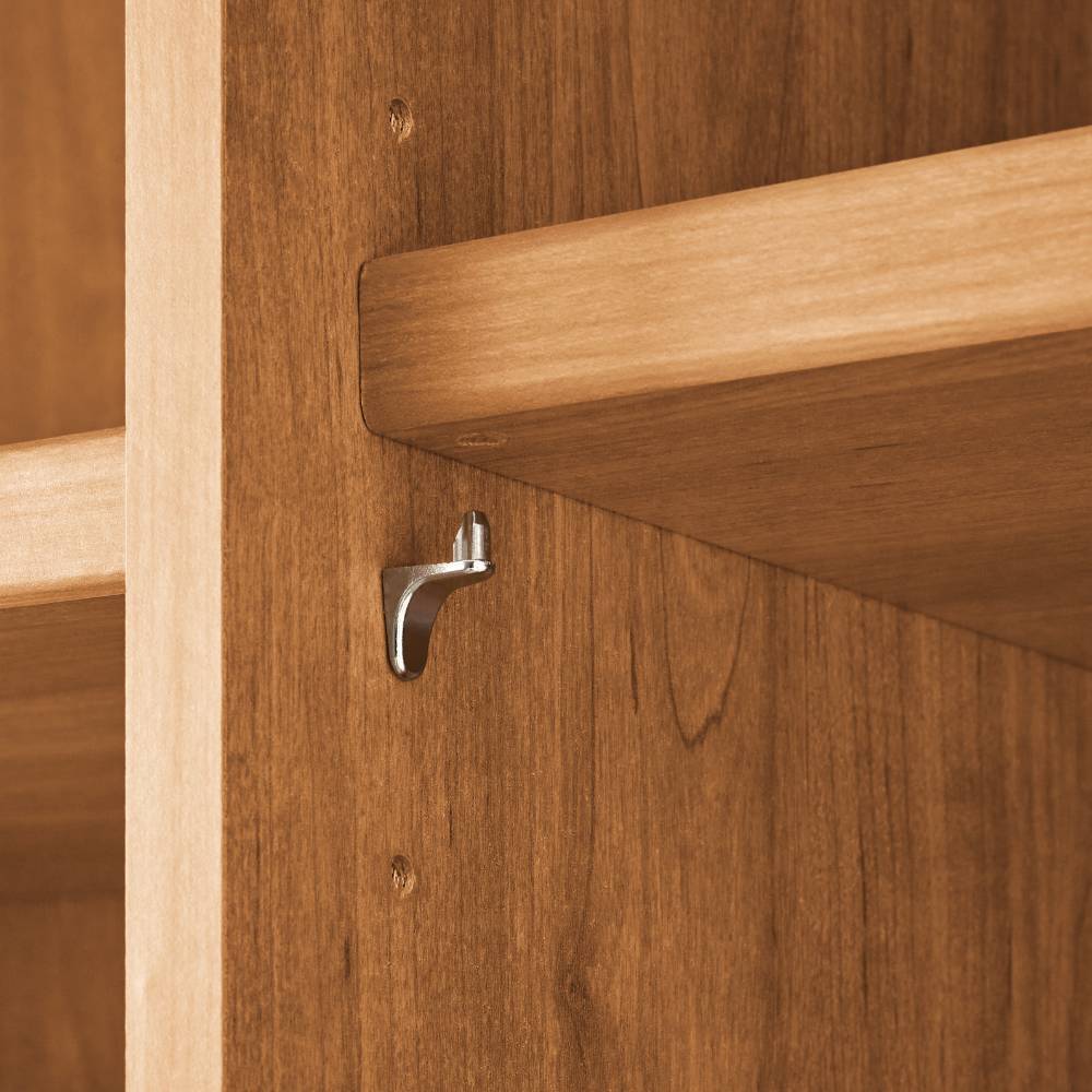 Kleiderschrank Viramiru in Eiche Bianco & Champagner mit Drehtüren