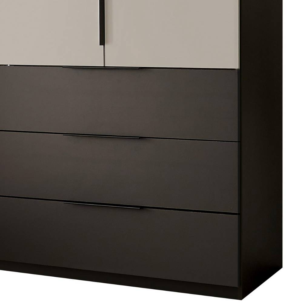 Drehtürenschrank Arionn mit drei Schubladen in modernem Design