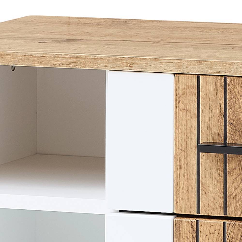 Vertiko Kommode Alamo in modernem Design mit zwei offenen Fächern