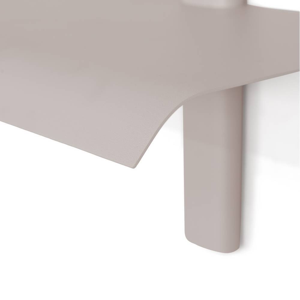 Metall Regal Sharina in Taupe und modernem Design
