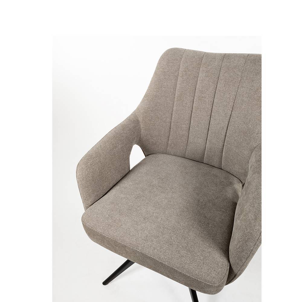 Esszimmerarmlehnstuhl Vitablo um 360 Grad drehbar mit Steppungen (2er Set)