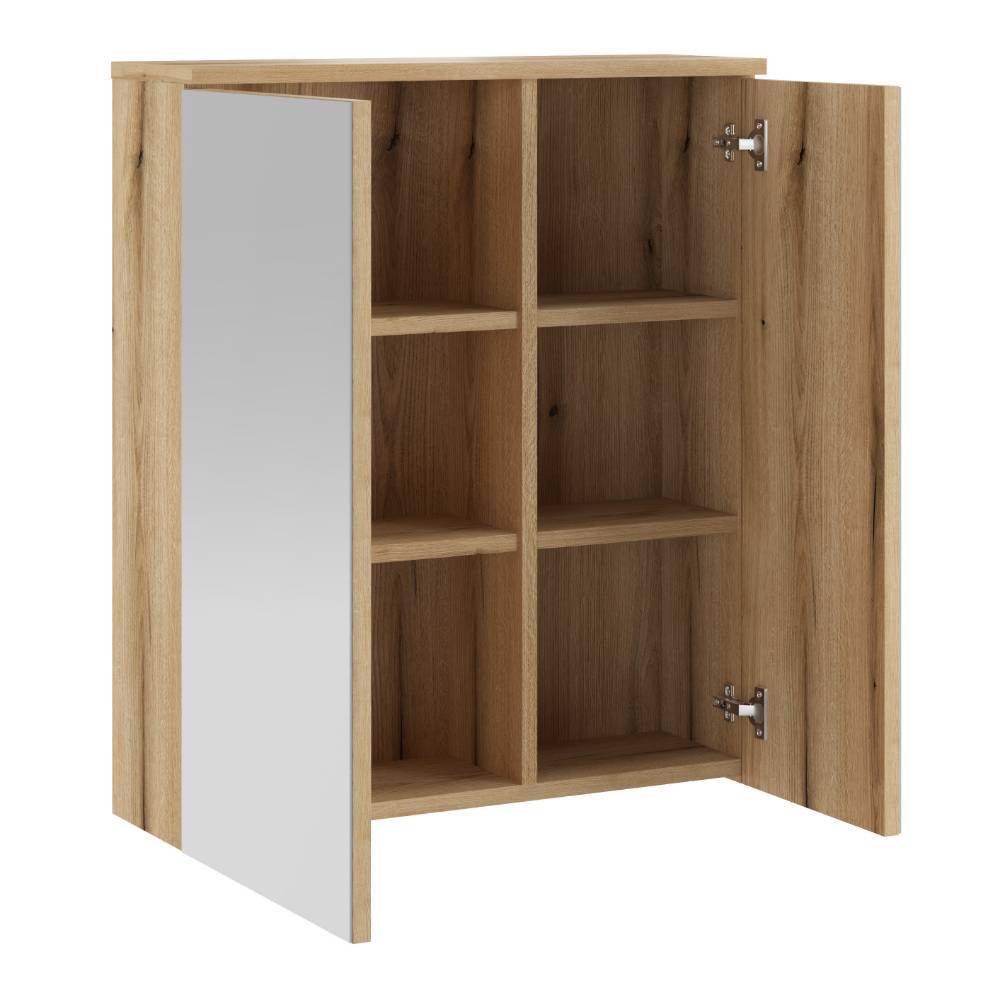 Badezimmermöbel Set Zyret 190 cm hoch und 33 cm tief (dreiteilig)