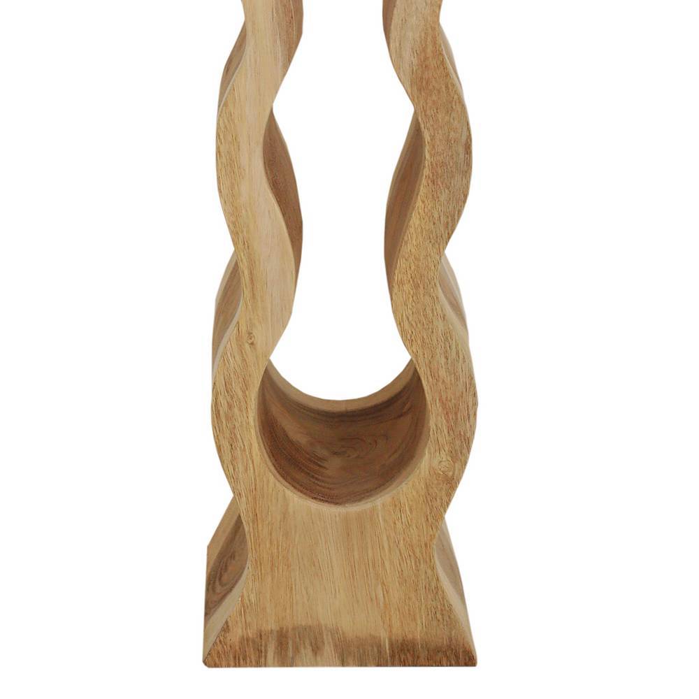 Holzregal Koropi in organischer Form mit Platz für 4 Flaschen
