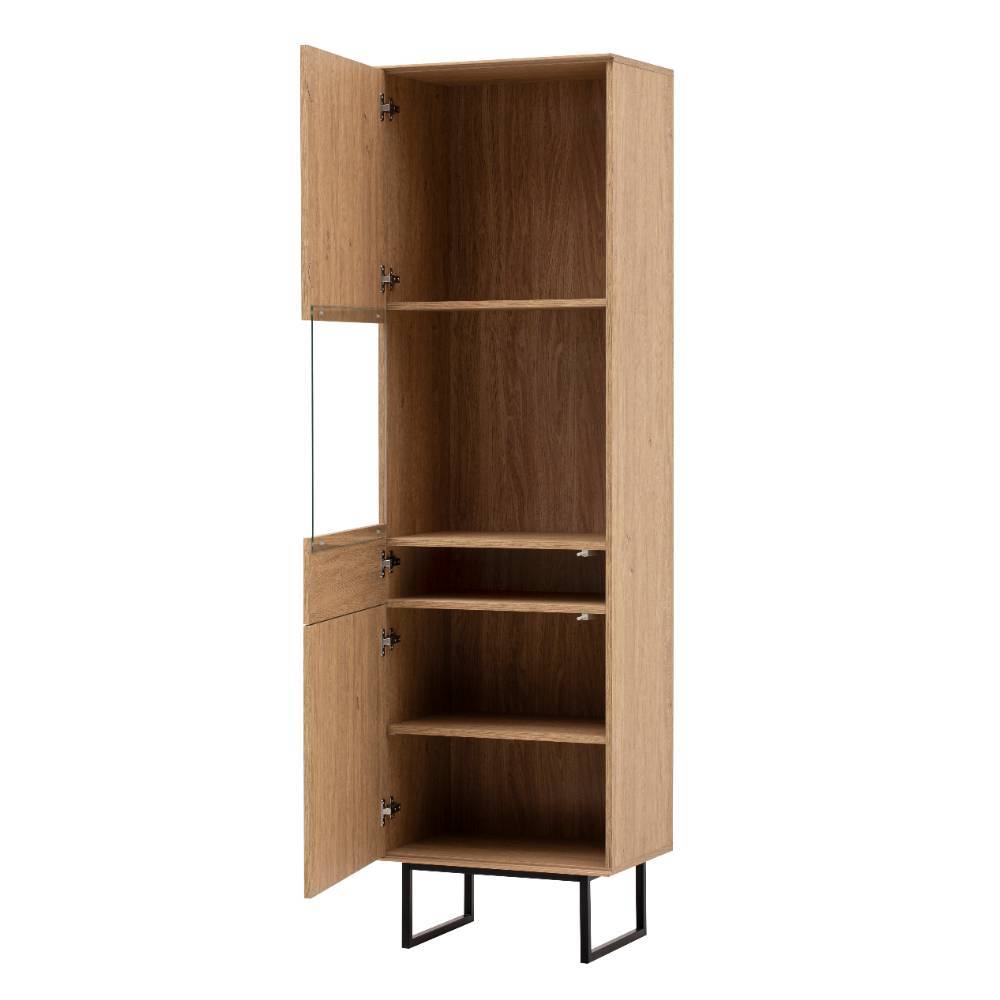 Standvitrine Carno 200 cm hoch in modernem Design