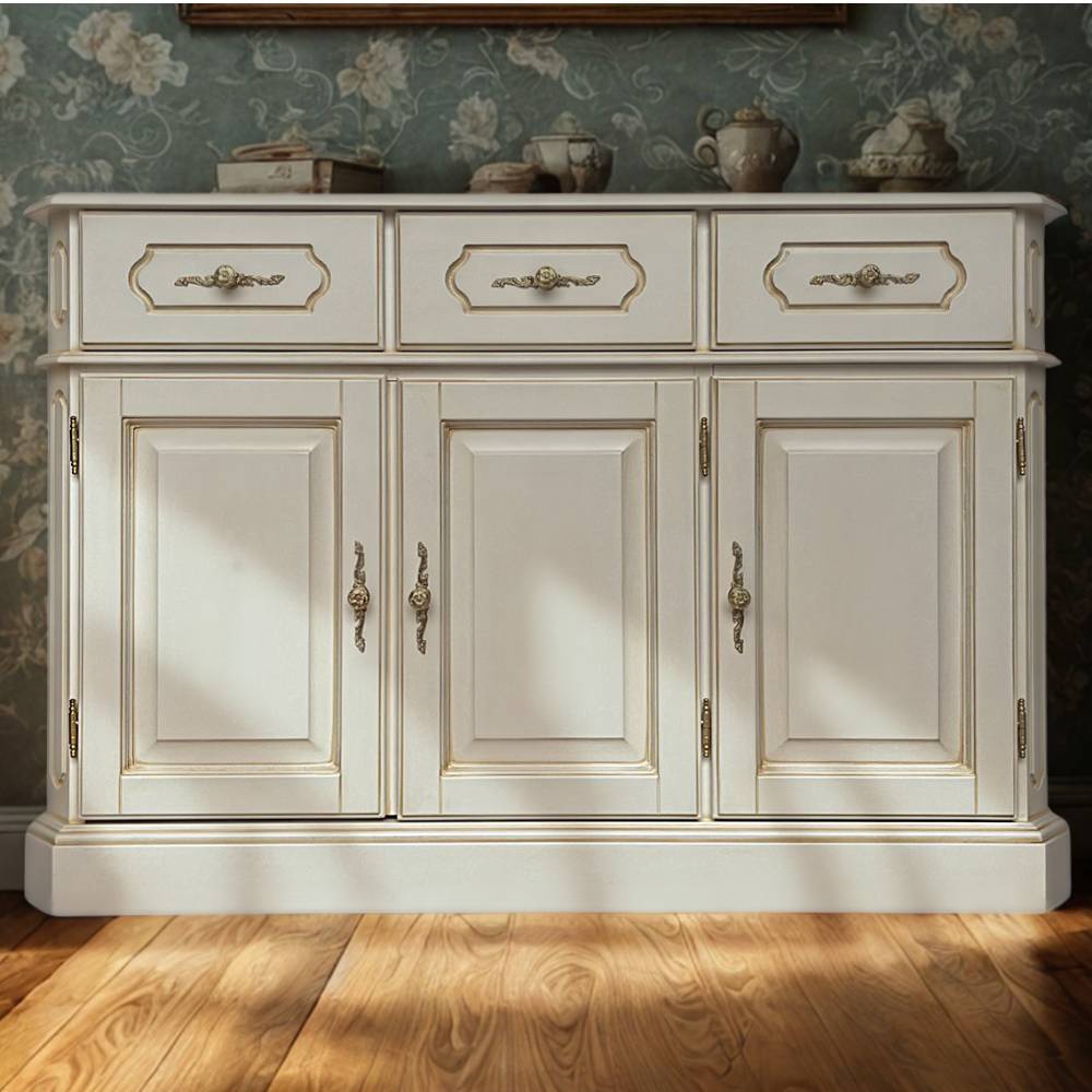 Esszimmersideboard Eckomy mit drei Schubladen und Drehtüren