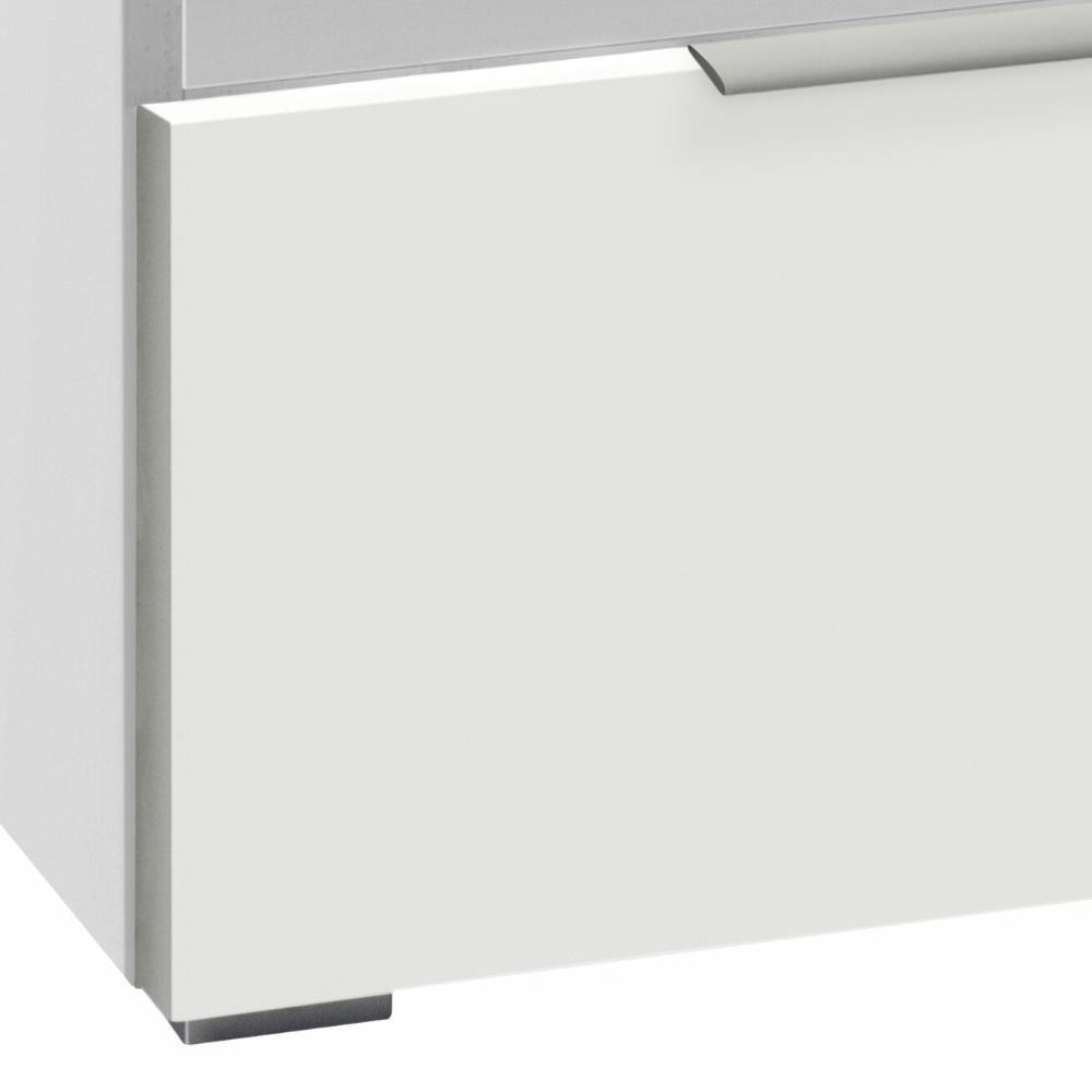 Tvbank Kiowa in Weiß mit Metallgriffen