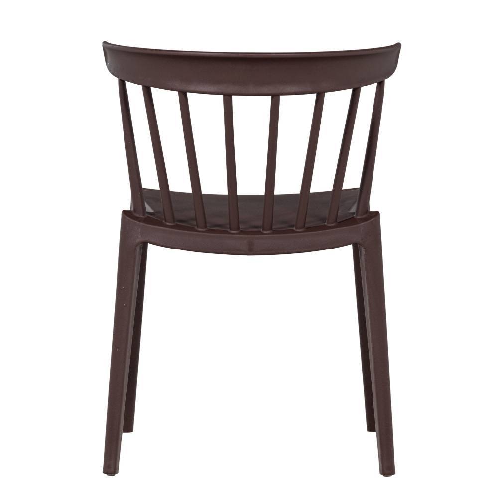 Outdoor Stühle Castro in Dunkelbraun-Lila 75 cm hoch (2er Set)