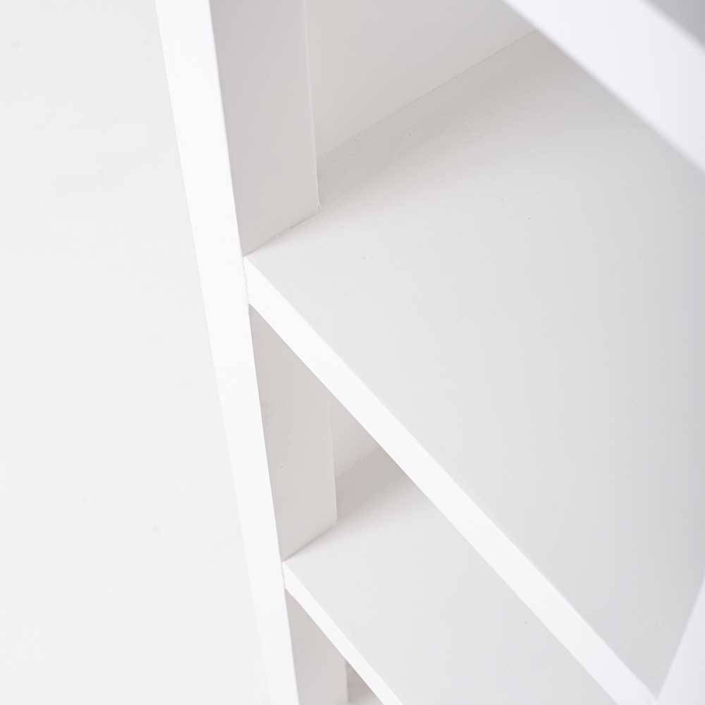 Bücherregal Lacromas in Weiß teilmassiv