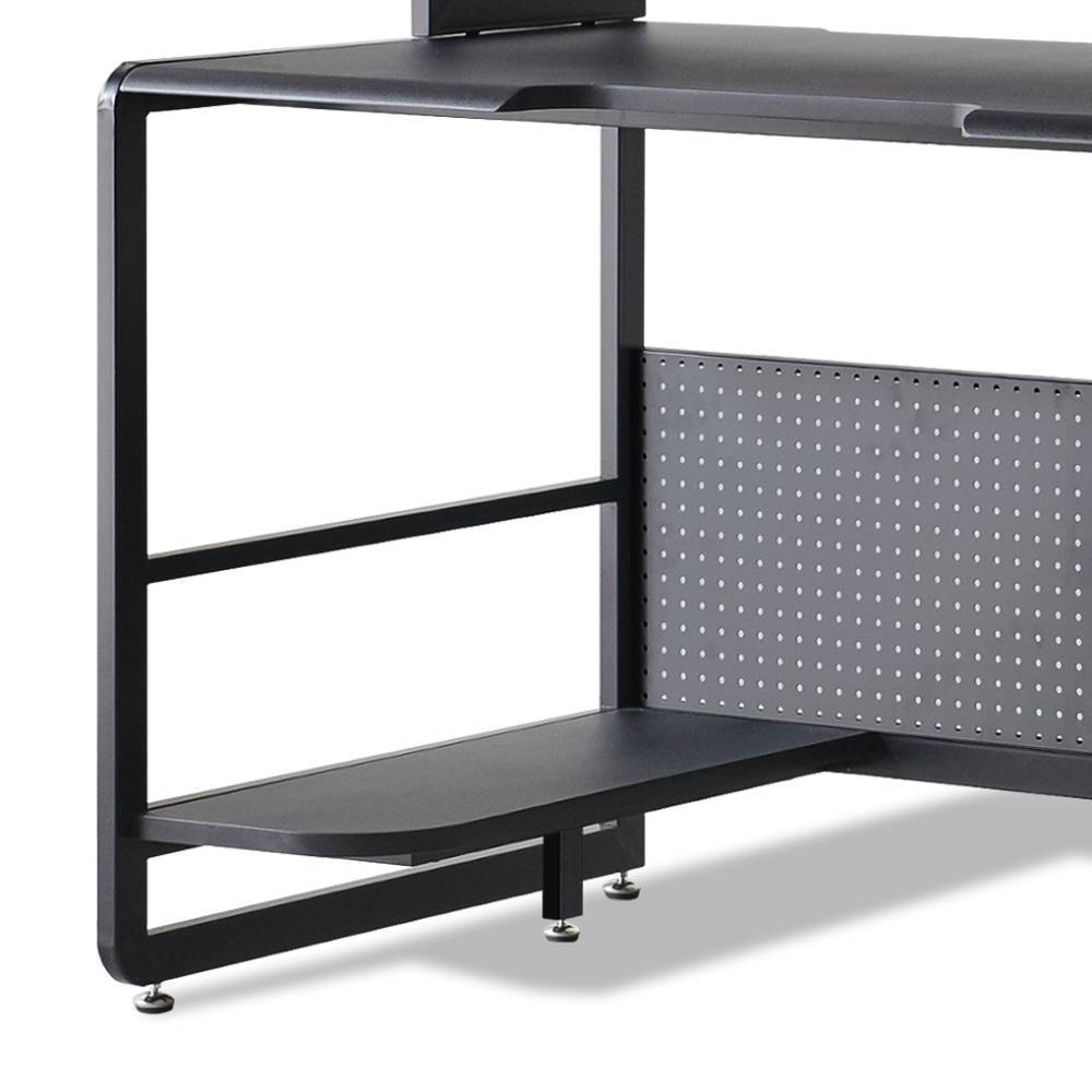 Gaming Schreibtisch Sixtys mit Bildschirmaufsatz 120 cm breit