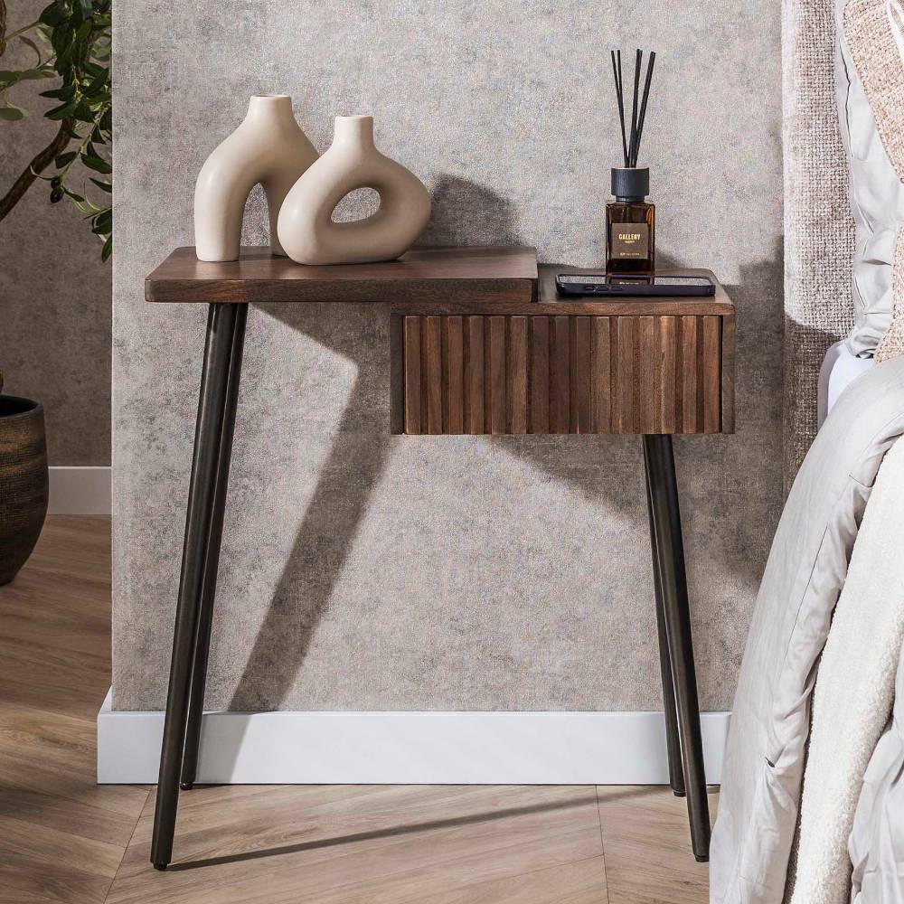 Nachttisch links Odrato in modernem Design mit einer Schublade