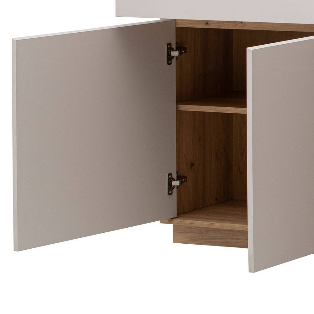 Sideboard Ikba mit drei Schubladen und Drehtüren