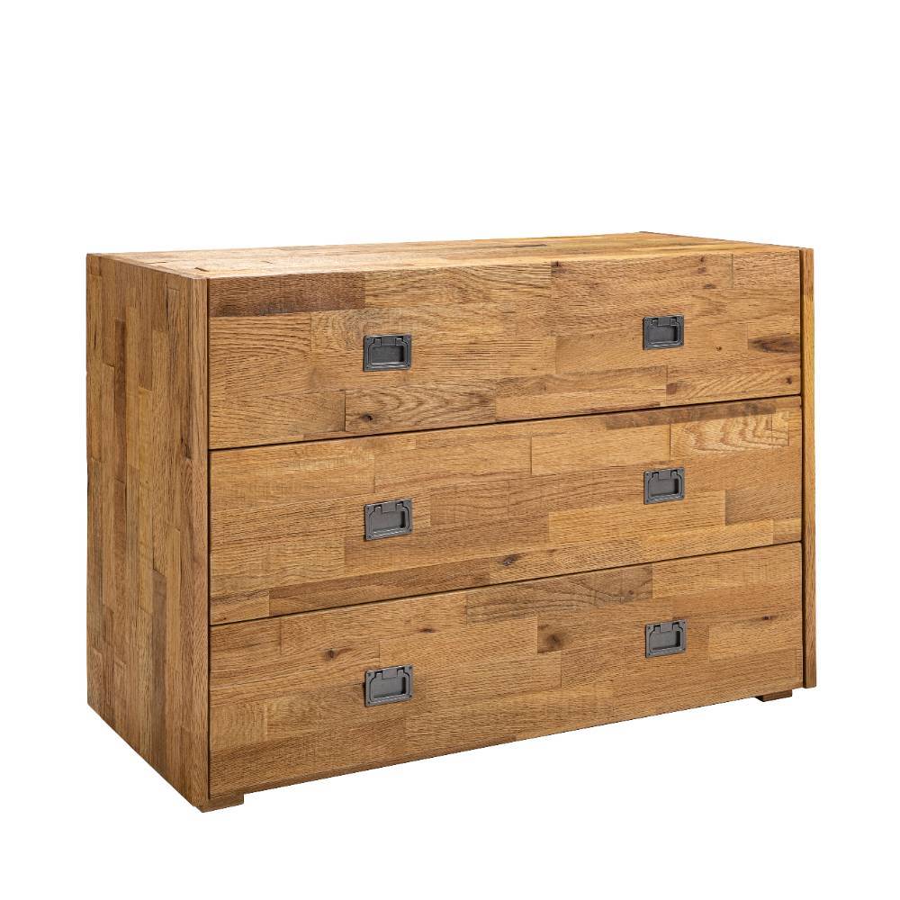 Kommode Landons aus Eiche Massivholz im Industry und Loft Stil
