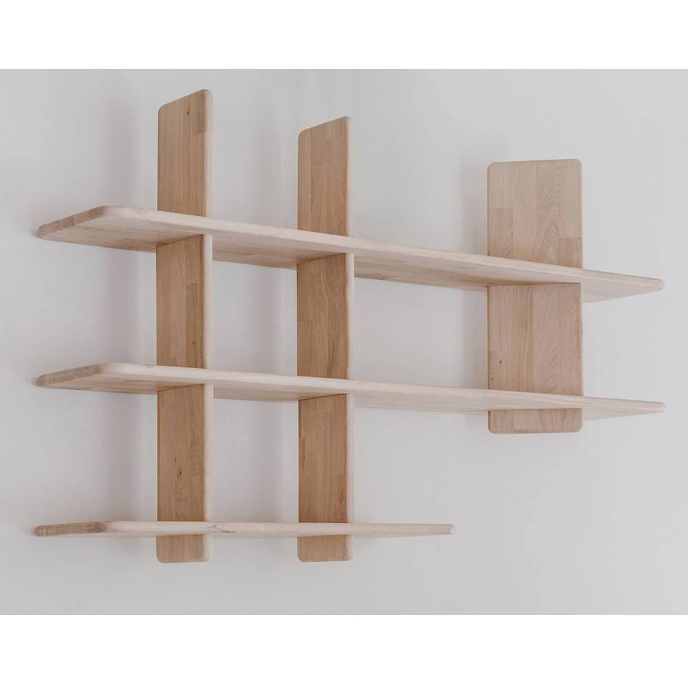 Massivholzregal Castlon im Skandi Design 140 cm breit