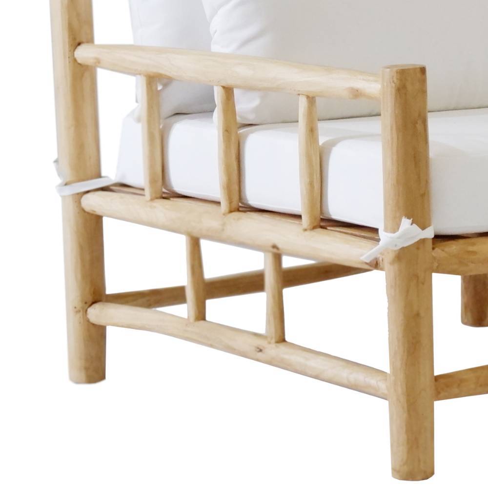 Gartensessel Campagna aus Teak Massivholz im mediterranen Stil