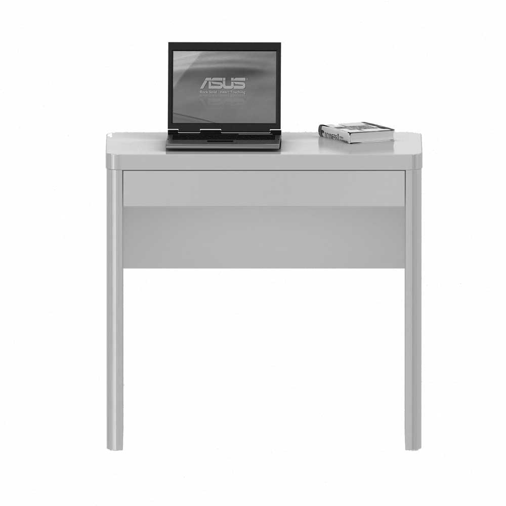 Computertisch Jonna in Weiß Hochglanz 80 cm breit