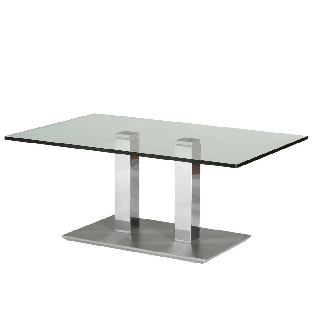 Wohnzimmertisch Atlona 110 cm breit mit Glasplatte