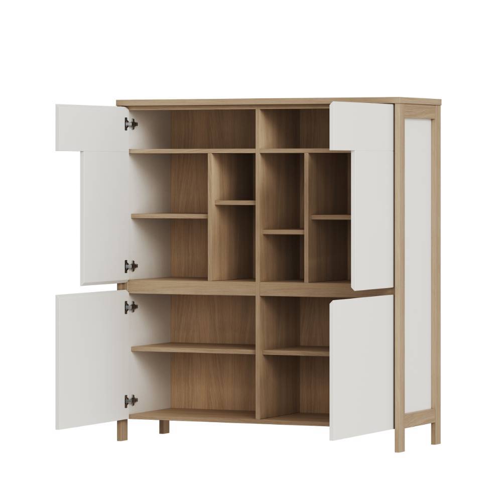 Wohnwand Labrassa vierteilig im Skandi Design (vierteilig)