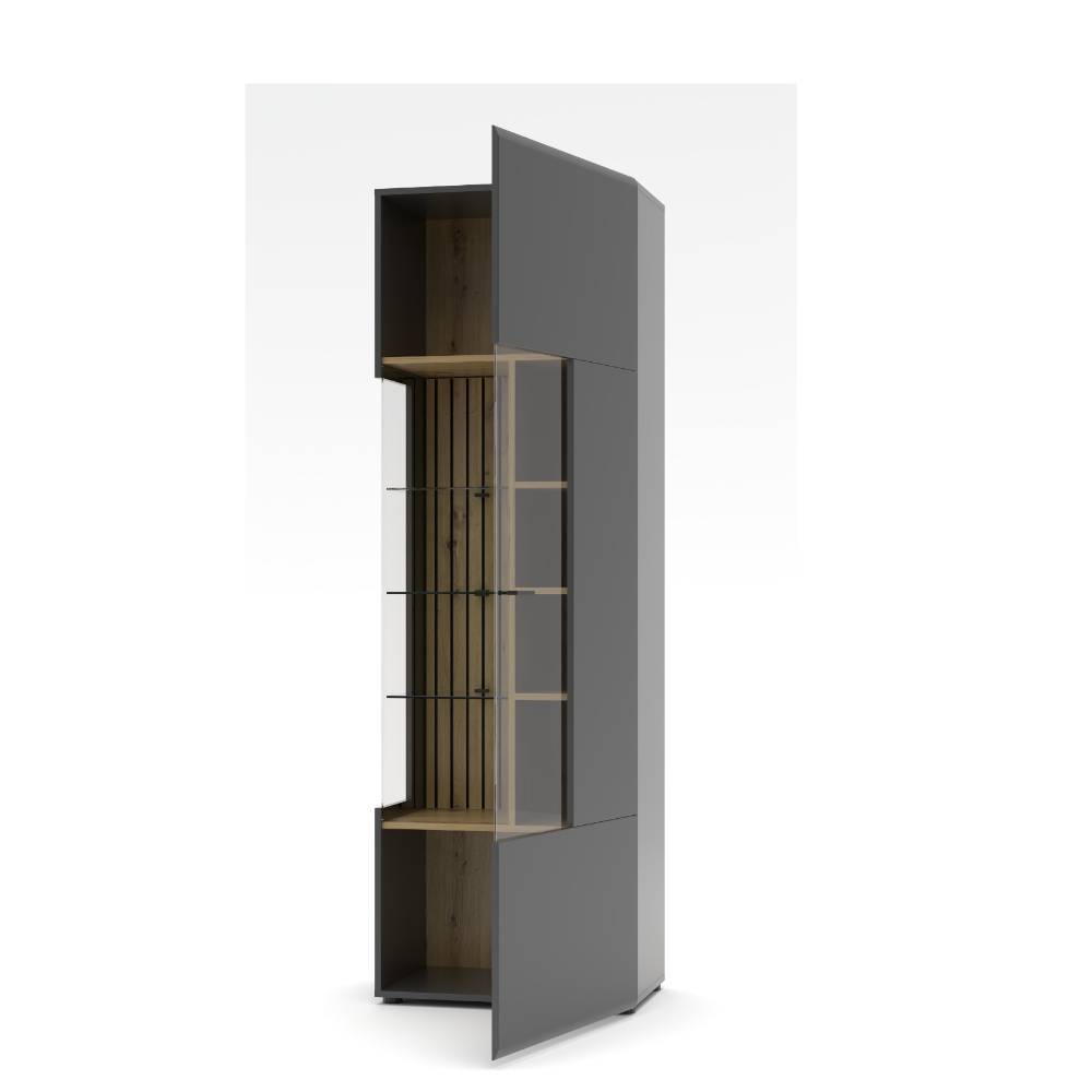 Wohnwand Yarisis in modernem Design 230 cm hoch (sechsteilig)