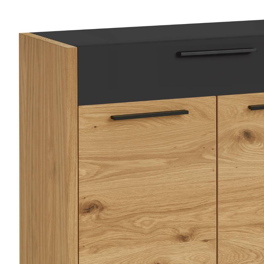 Garderobenschuhschrank Damiette mit einer Schublade 103 cm hoch
