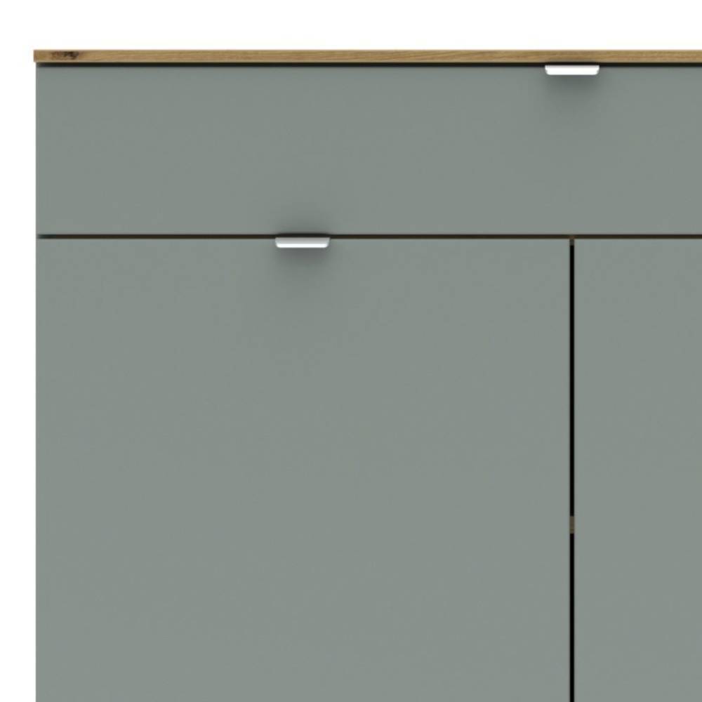 Sideboard modern Sua in Graugrün 150 cm breit