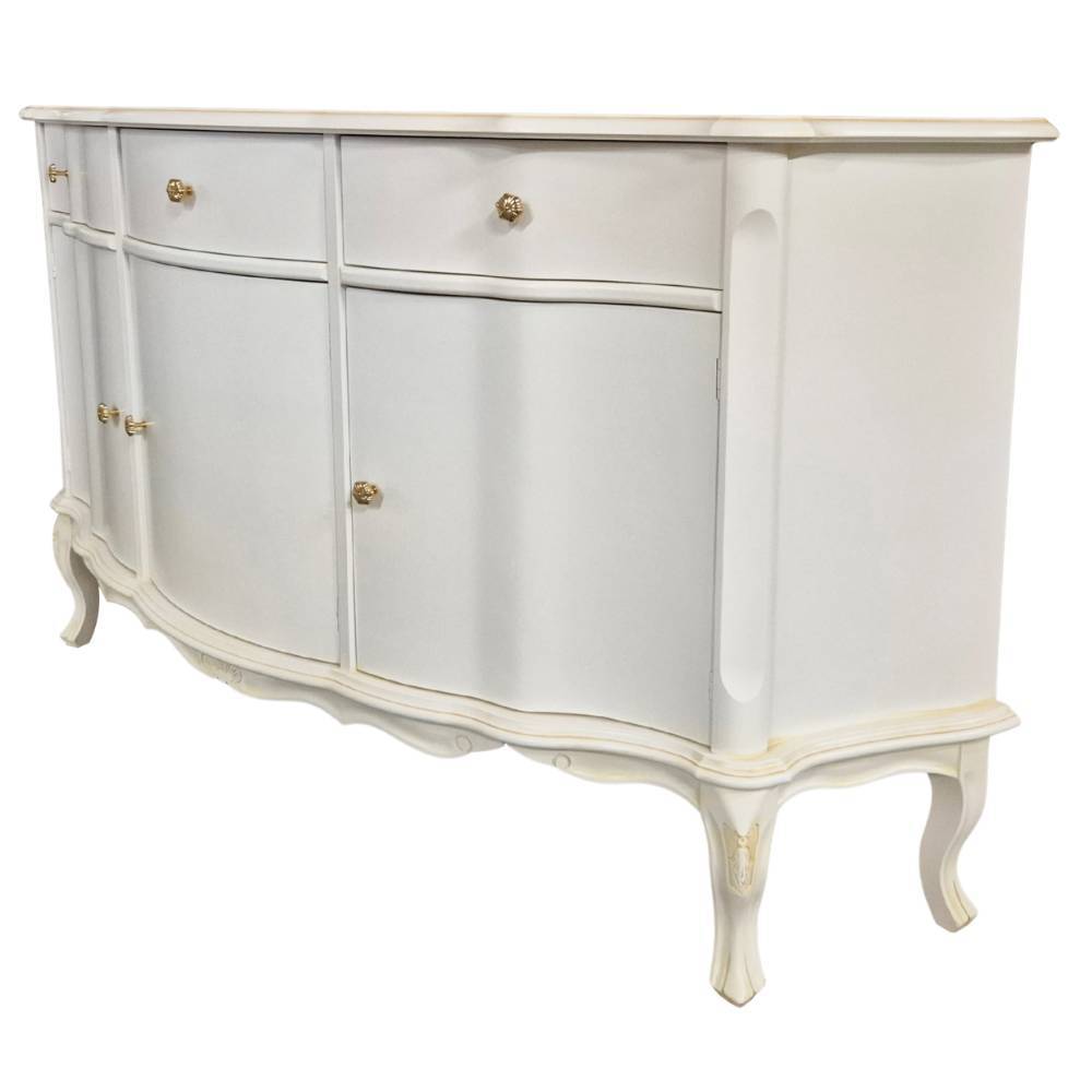 Barockstil Sideboard Ejulia 165 cm breit mit drei Schubladen