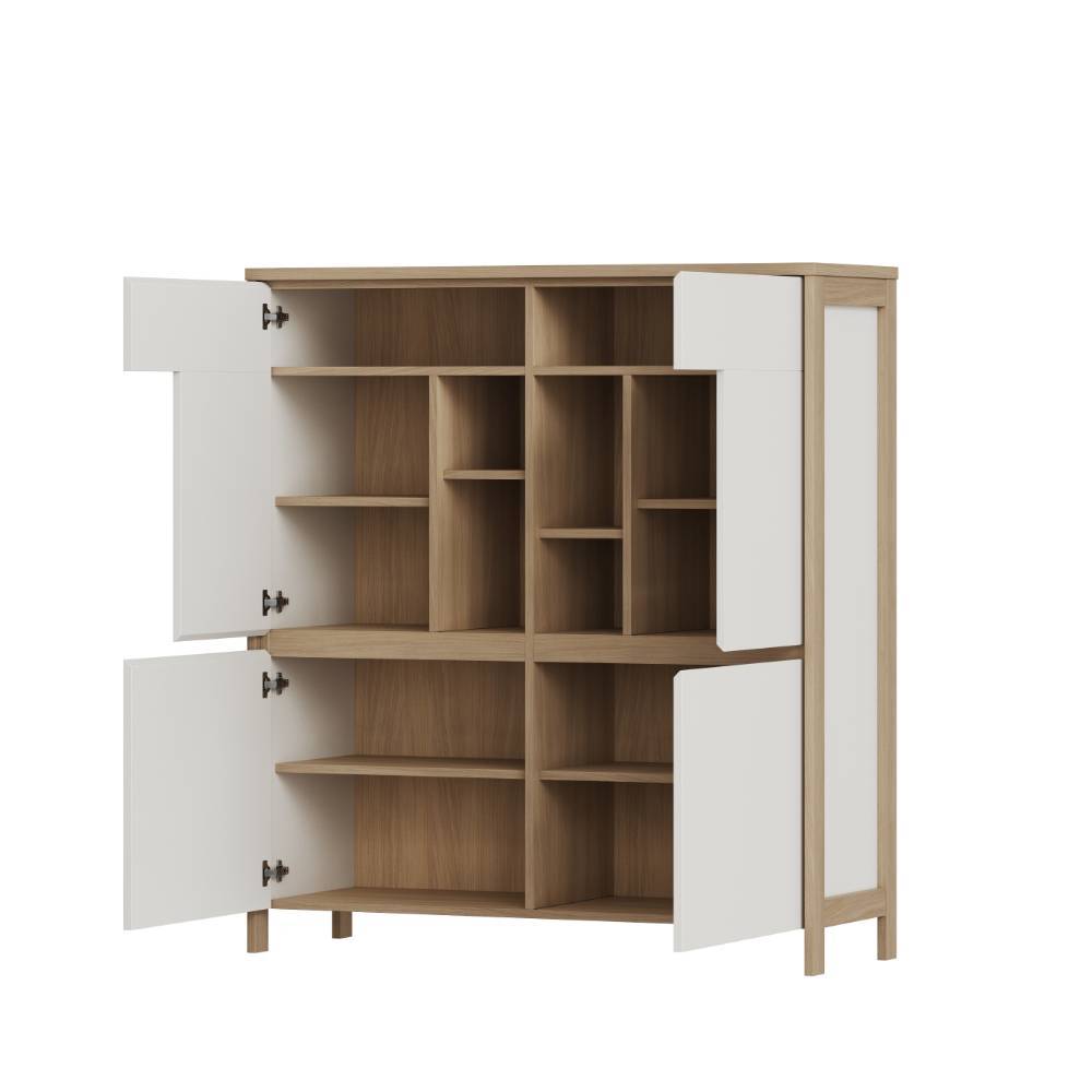Design Wohnwand Labrassa dreiteilig melaminbeschichtet (dreiteilig)