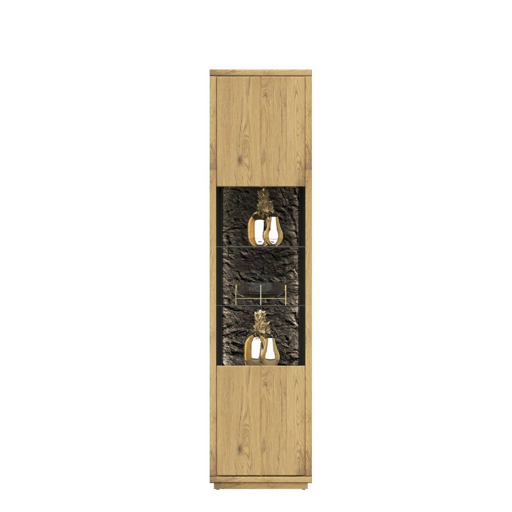 Standvitrine Ostoro mit zwei Glasböden 50 cm breit