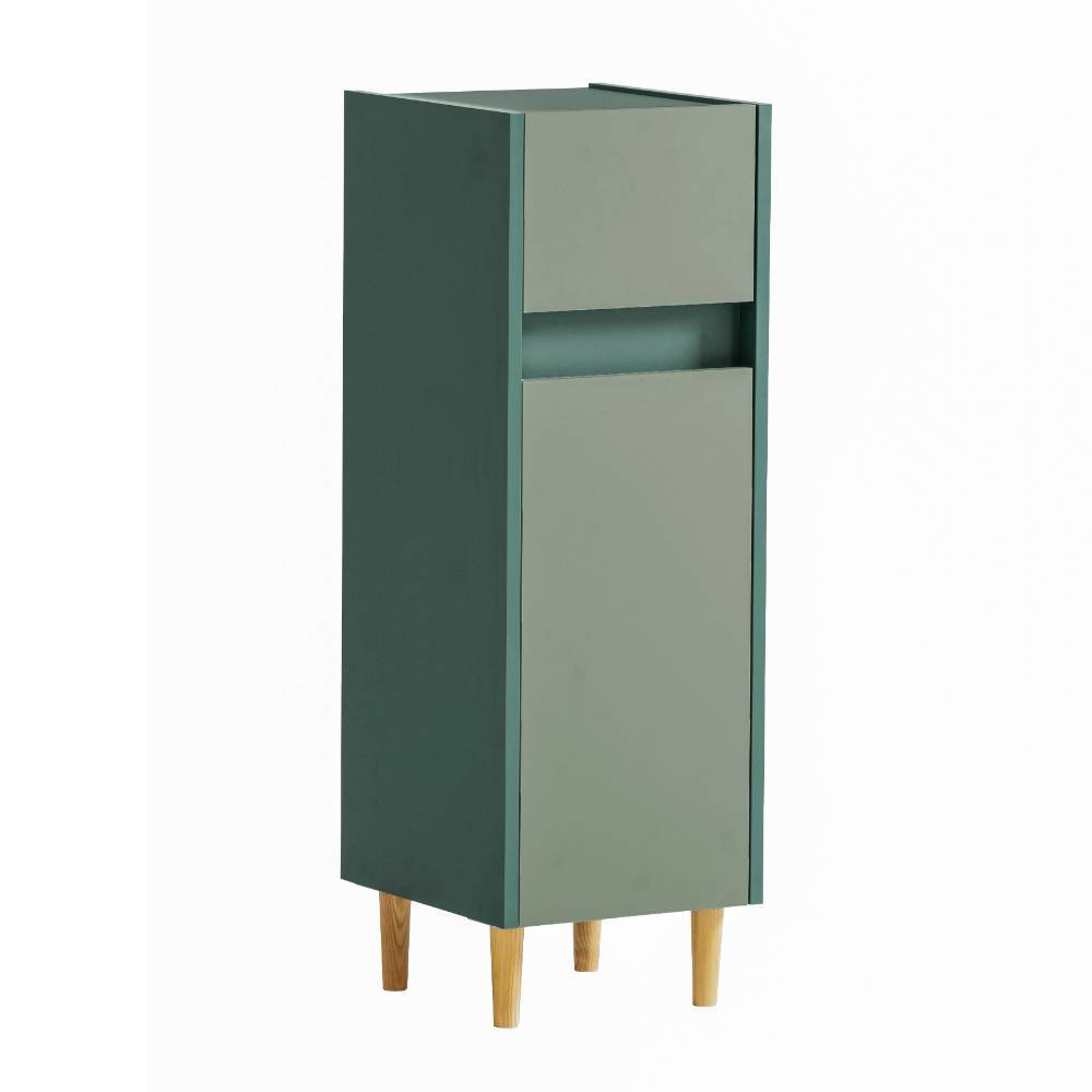 Badschrank Yochana 30 cm breit in Graugrün