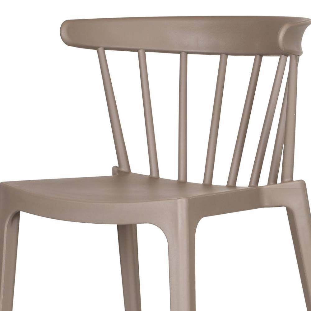 Balkonstuhl Grande in Taupe aus Polypropylen (2er Set)