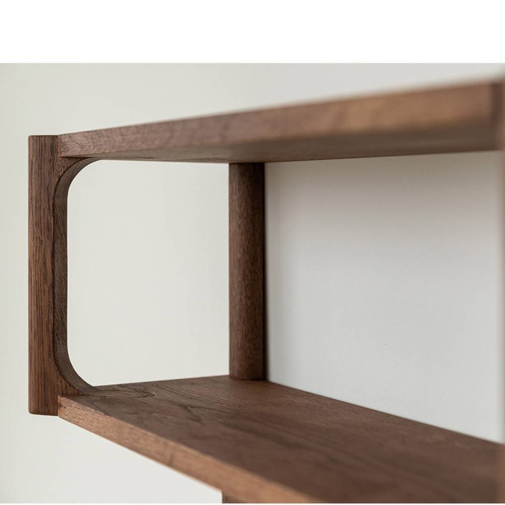 Wandgarderobe Sona in Eiche Tabacco mit Hutablage aus Holz