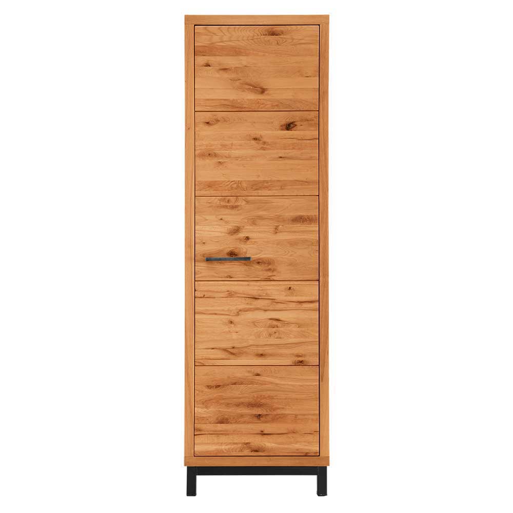 Dielenschrank Sherada aus Kernbuche Massivholz 200 cm hoch