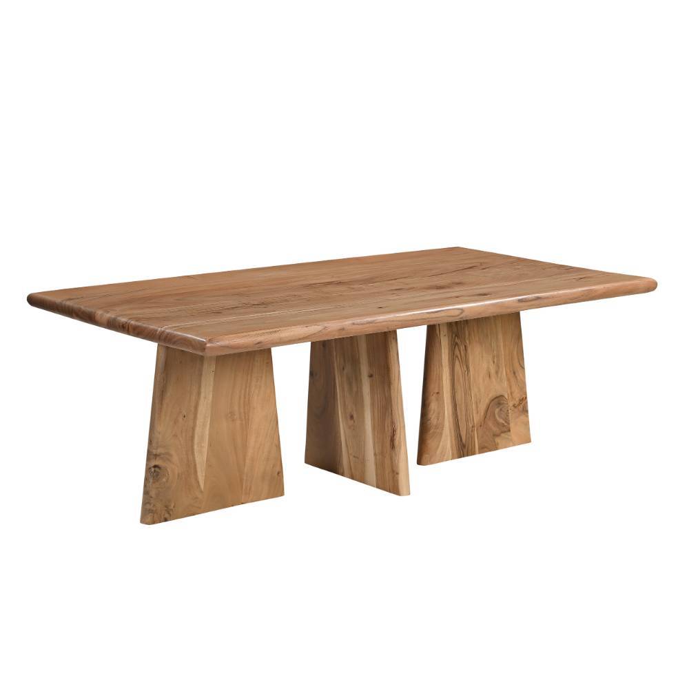 Massivholztisch Troyesa aus Akazie Massivholz 130 cm breit