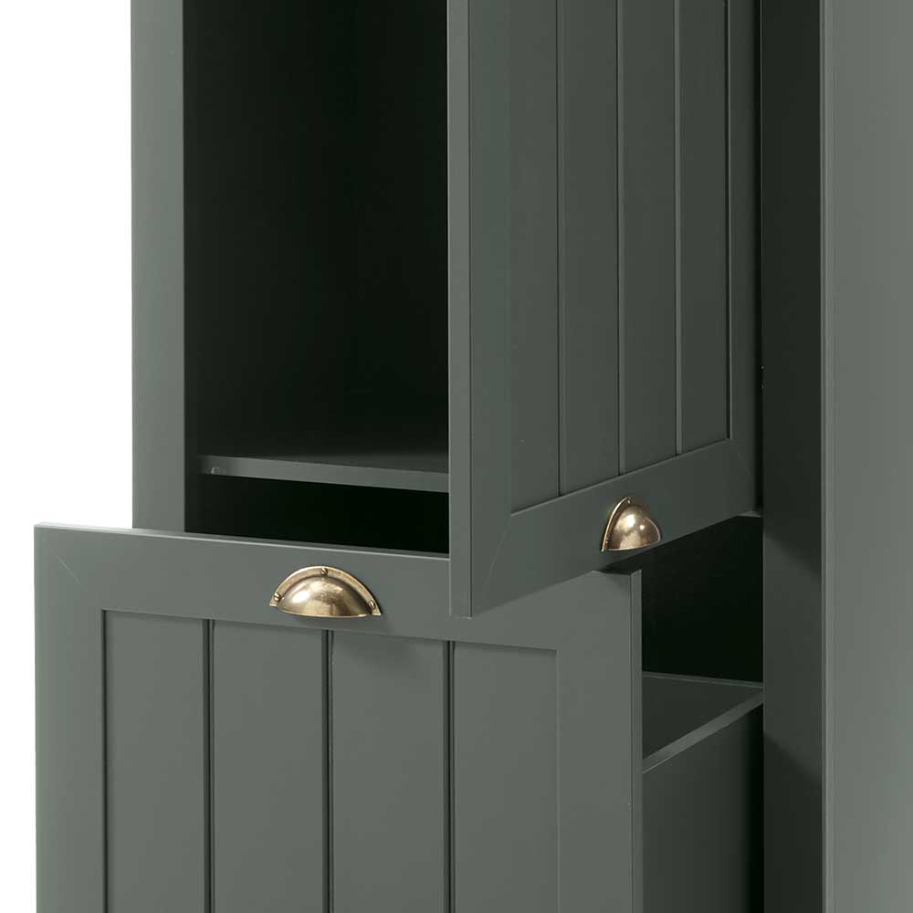 Dielenkleiderschrank Clujia in Dunkelgrün 60 cm breit